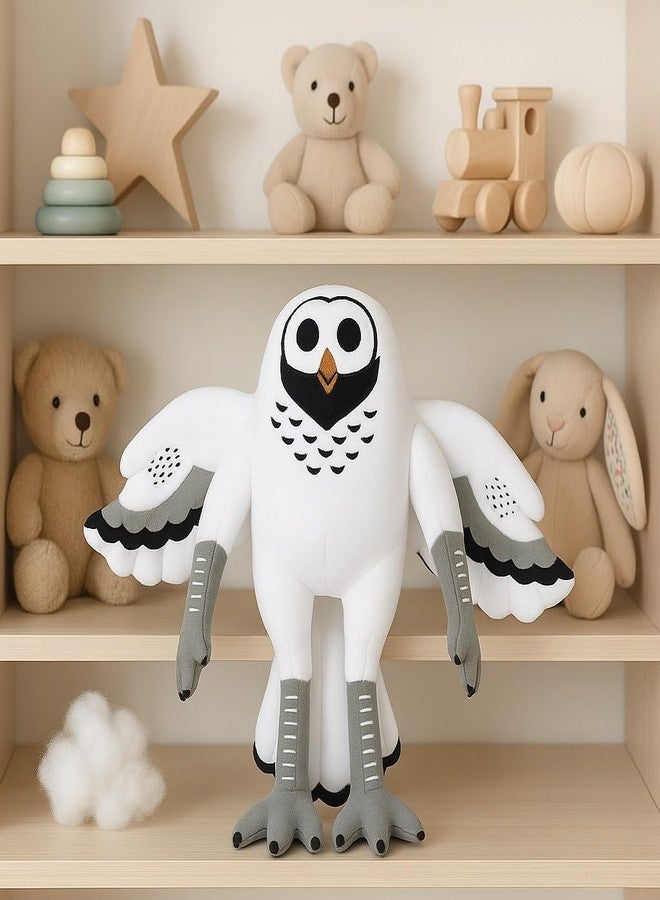 لعبة ناعمة، دمى قطيفة، حيوان محشو وتصميم قابل للعناق للأطفال وهواة الجمع، رفيق لطيف بطول 35 سم للعب والعرض (أبيض) - Image 2